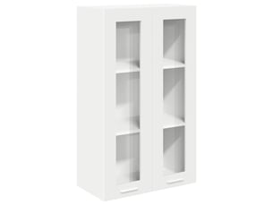 Meuble de rangement cuisine, armoire suspendue blanc 60x31x100cm bois d'ingénierie shl5908