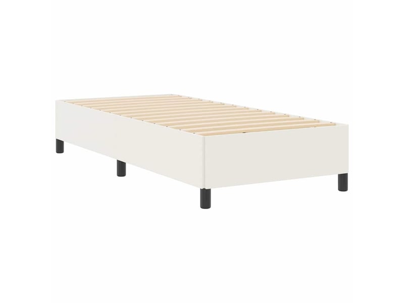 Lit simple- lit adulte - lit à lattes crème 90 x 190 cm tissu en velours côtelé - Conforama B