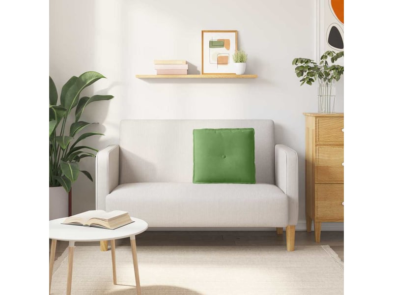 Coussin de dos, coussin de dossier vert clair 50 x 45 cm tissu en velours côtelé cf55061 - Conforama D