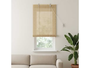 Store enrouleur, store à rouleau naturel 60 x 160 cm bambou cf45385
