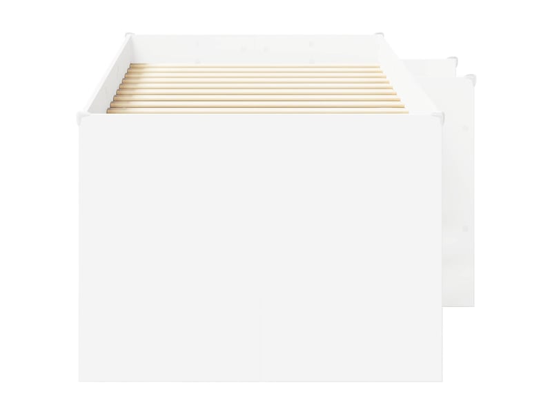  Cadre de lit élevé pour enfants - lit jeune blanc 80 x 200 cm  - Conforama E