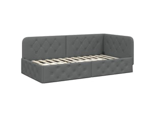 Lit simple 100x200 cm    coloris gris