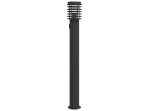 Lampadaire d'extérieur avec sortie 110 cm acier inoxydable noir 02_0042527