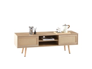 Meuble tv coloris bois clair 40 cm <strong>MIVRAY </strong> <strong></strong>