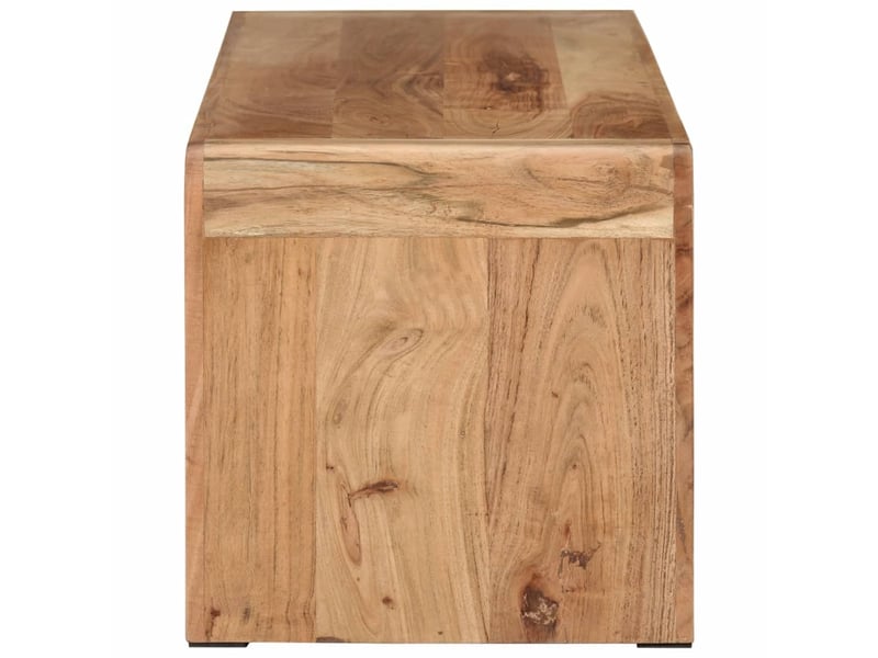  Meuble tv | support télé 110x33x33 cm bois d'acacia massif  - Conforama C