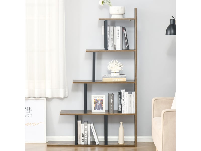  Bibliothèque en aggloméré de style vintageindustriel 102 x 30 x 160 cm  - Conforama D