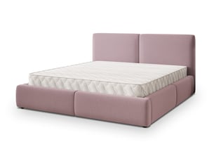 Lit coffre 160x200 cm MASSENO coloris rose