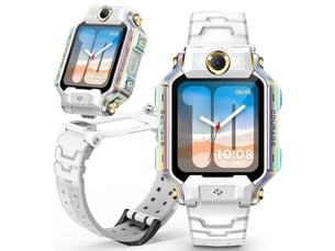 Smartwatch enfant 4g gps x10 double caméra 1.6 amoled ip68 blanc