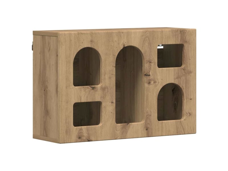 Armoire suspendue, meuble de rangement elst chêne artisanal 60x20x40 cm  - Conforama A