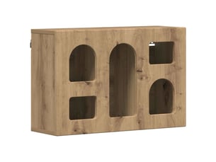 Armoire     <strong></strong> <strong></strong> coloris bois clair largeur 60 cm