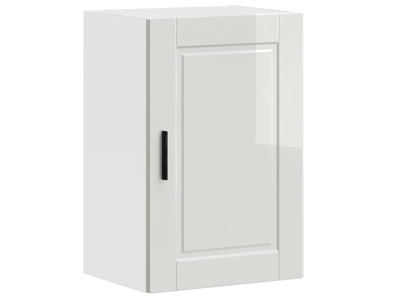Armoire murale de cuisine porto blanc brillant bois ingénierie shl1495 - Conforama A