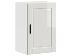 Armoire murale de cuisine porto blanc brillant bois ingénierie shl1495