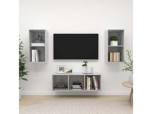 Meuble tv coloris gris 37 cm <strong></strong>  <strong></strong>