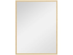 Miroir rectangulaire de salle de bain coloris naturel <strong></strong> <strong></strong> - 70 cm x 2 cm