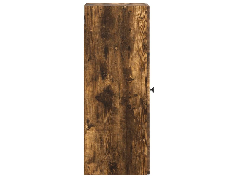  Armoire murale salon chêne fumé 33x34,5x90cm bois d'ingénierie shl5556  - Conforama E