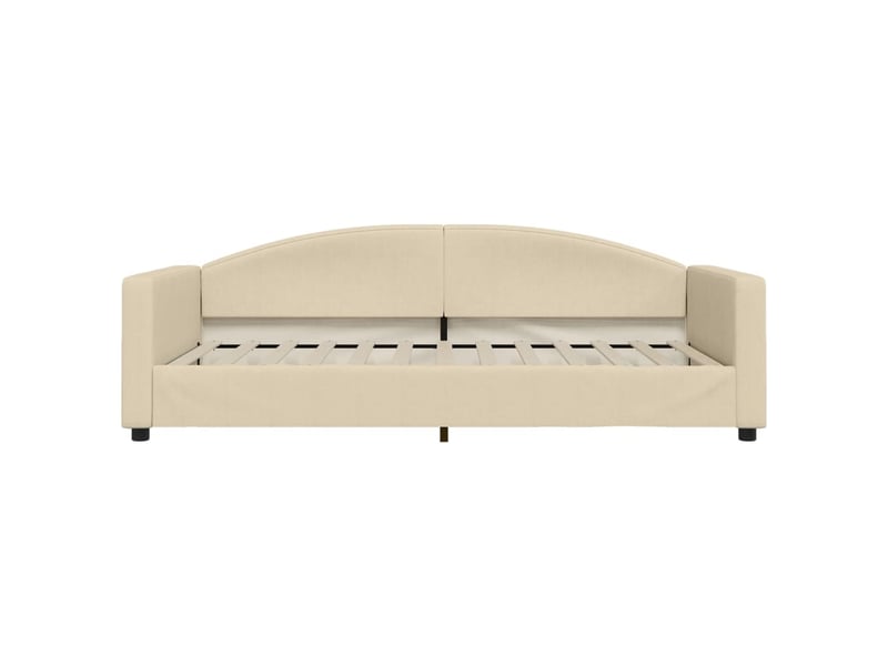  Lit simple- lit adulte -  lit de repos crème 100x200 cm tissu  - Conforama B