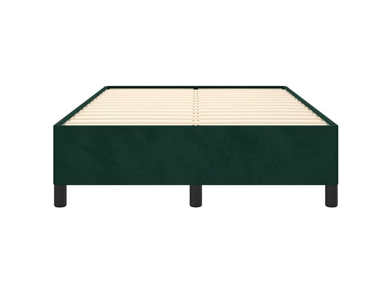  Lit double- lit adulte -  cadre de lit sans matelas vert foncé 120x190 cm velours  - Conforama D