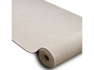 Le tapis de couloir sizal sion mélange tissé à plat crème 70cm 70x570 cm
