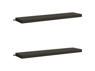 Lot de 2 coussins de banc, coussins d'assise soest 100 % polyester anthracite cf56975