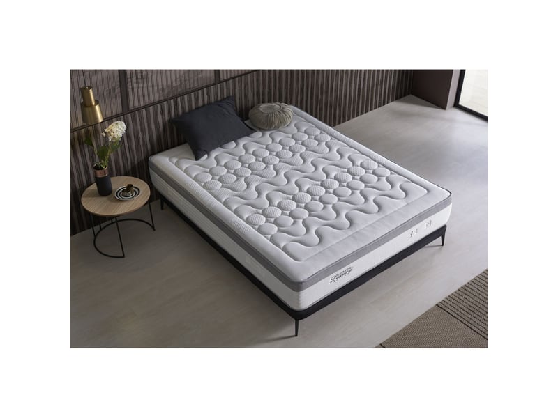  Matelas à mémoire de forme au gel hotel 5 étoiles - mi-ferme, 5 cm de mémoire de forme au gel, poignées 8435720077872 - Conforama C