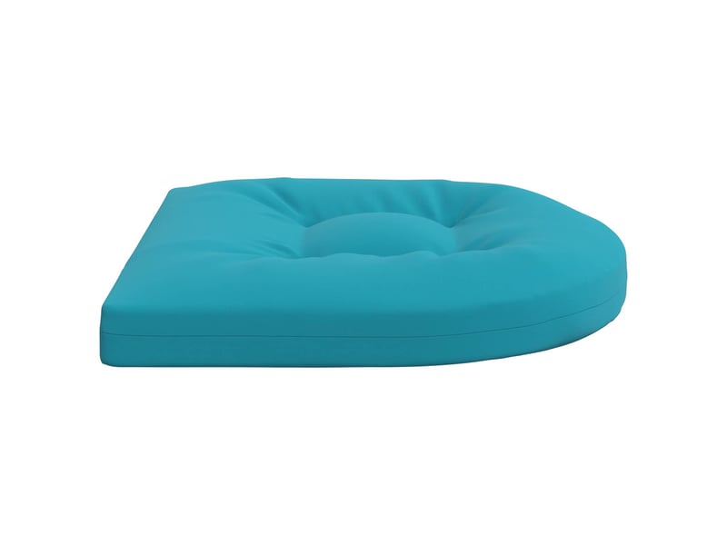  Lot de 4 coussins de siège, coussins d'assise 100 % polyester turquoise cf60093  - Conforama D