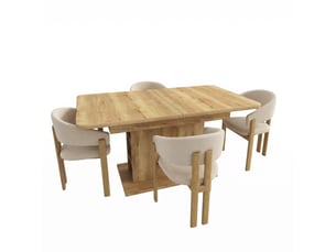 Ensemble table rectangulaire 4 chaise(s) BGSRYAO