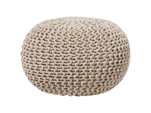 Pouf / repose pied <strong>BELIANI</strong> <strong>46558</strong> beige