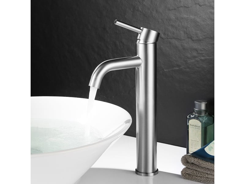  Robinet de salle de bain eau froide et chaude – buse courbée surélevée  - Conforama B