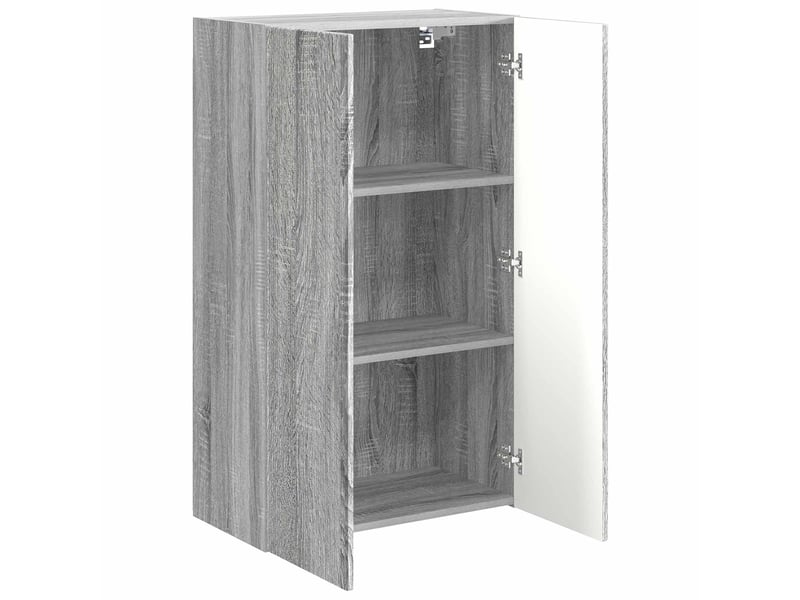  Meuble tv - banc tv - meuble de rangement mural 59,5 x 31 x 100 cm gris sonoma  - Conforama E