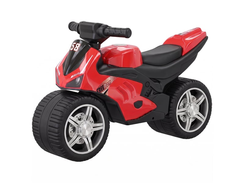  Draisienne pour enfant, vélo d'équilibre avec musique et roues extra-larges, pour filles et garçons 18-36 mois, rouge  - Conforama B