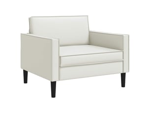 Fauteuil fixe VIDAXL  Simili blanc