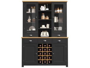 Buffet 4 porte(s) 5 tiroir(s) BEAOK - 120 cm coloris noir