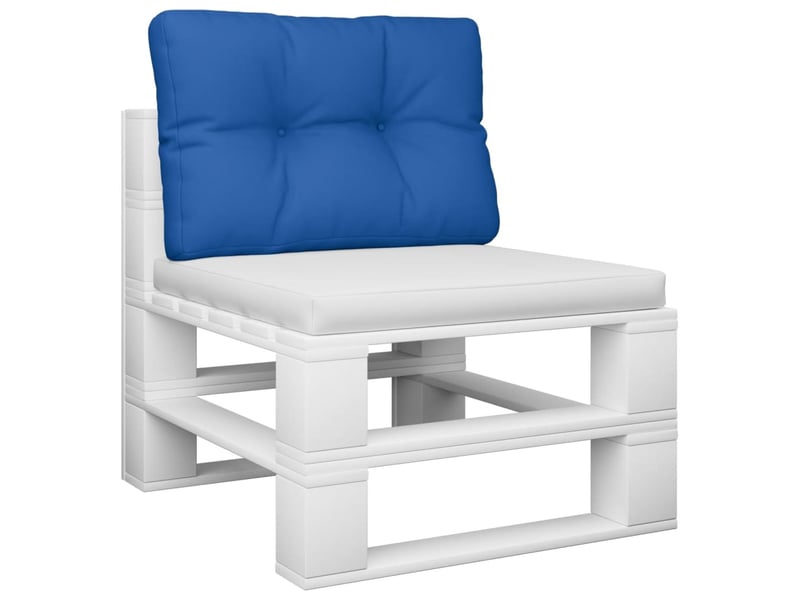  Coussin de palette, coussin de chaise, coussin de canapé bleu royal 50x40x12 cm tissu cf55320  - Conforama C