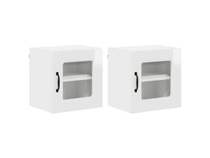 Meuble mural de cuisine | armoire de cuisine 2 pcs blanc brillant shl5519