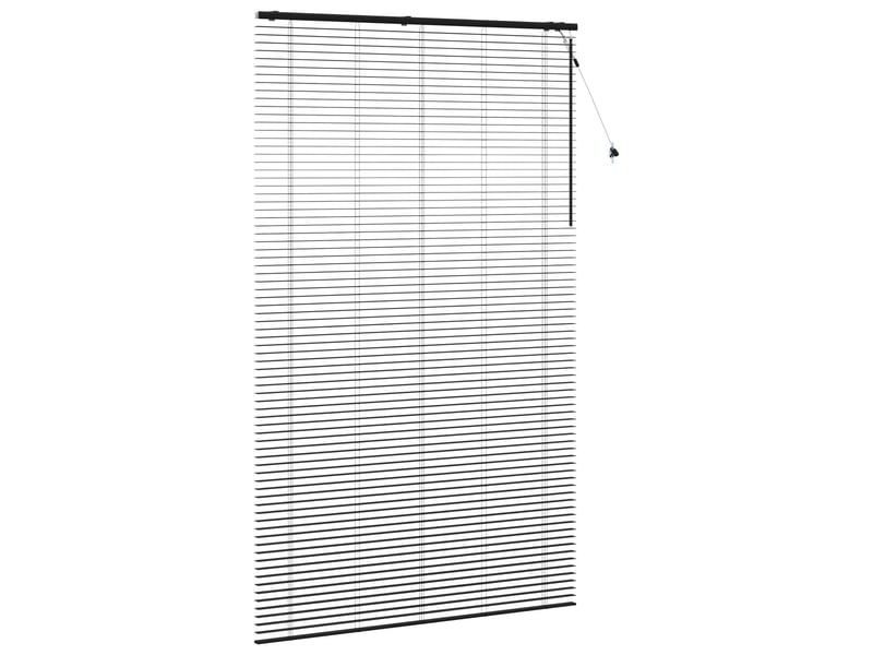 Store vénitien, store de fenêtre noir 150 x 250 cm 35 mm bois de paulownia massif cf48102 - Conforama C