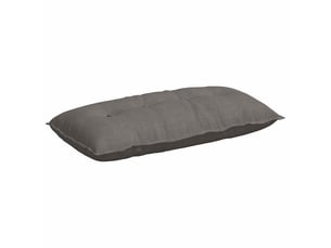 Coussin de dos, coussin de dossier gris clair 100 x 50 cm tissu en velours côtelé cf54645