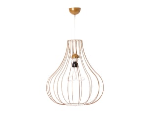 Lampe suspension en métal leonie 50cm or
