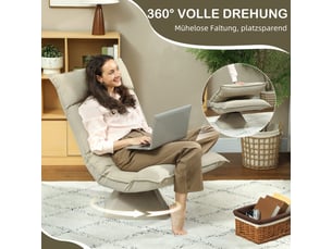 Fauteuil relax manuel DESVIAE Polyester beige