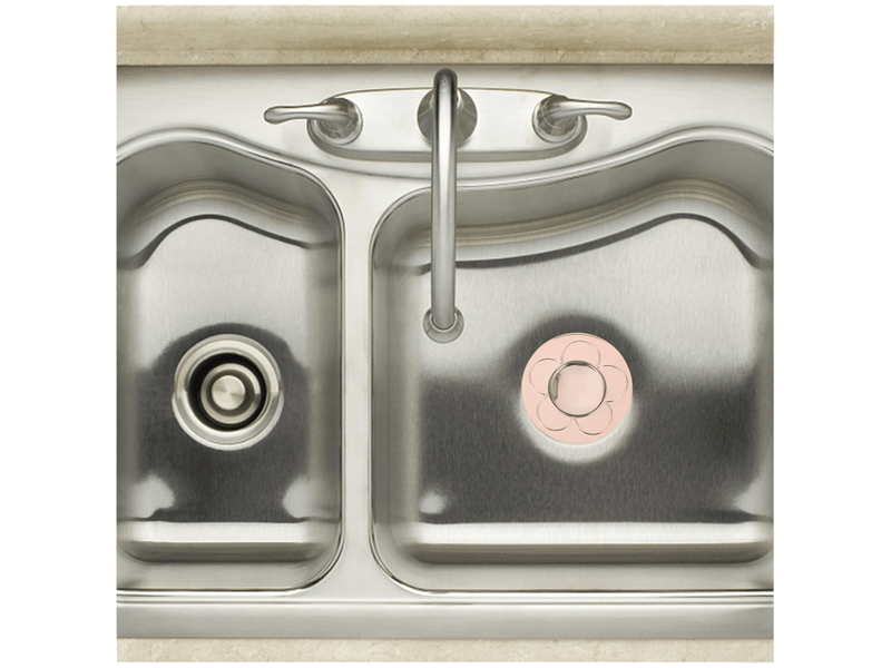 Bouchon de vidange universel pour évier de salle de bain, 2 pièces, or rose (convient aux trous de 34 à 40 mm) - Conforama E