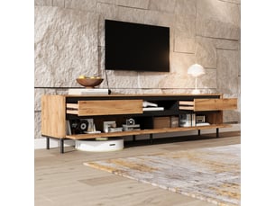 Meuble tv coloris bicolore 180 cm <strong></strong> <strong></strong>