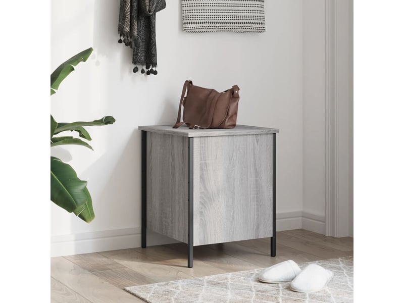  Banc chambre, banc de rangement sonoma gris 40x42,5x50 cm bois d'ingénierie  - Conforama C