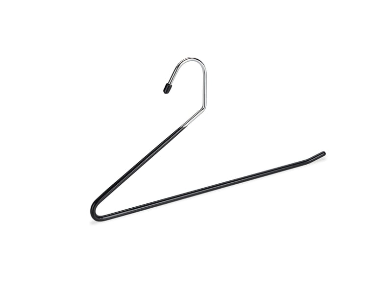  Lot de 10 cintres à pantalons peu encombrants design économique 35 x 18 x 0,5 cm en métal noir 13_0005948  - Conforama A