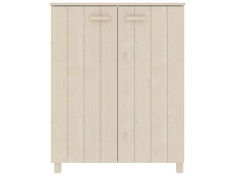  Meuble à chaussure, armoire à chaussures hamar marron miel 85x40x108 cm pin massif  - Conforama C