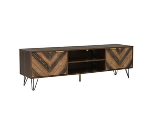 Meuble tv coloris bois foncé    