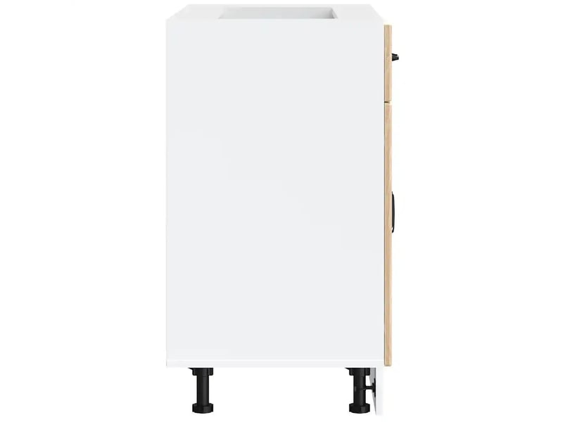  Armoire de cuisine lucca bois ingénierie 80 x 46 x 81,5 cm grand espace de rangement moderne en bois chêne sonoma 02_0050095  - Conforama D