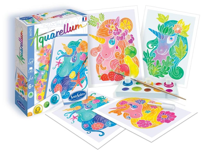  Aquarellum mini - licornes 4 planches 6006 - Conforama B