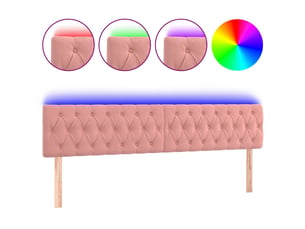 Tete de lit A poser largeur 180 cm rose