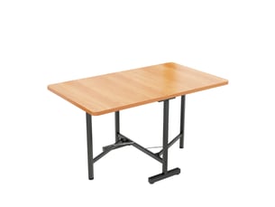 Table à manger pliante 120 × 80 × 75 cm, ton chêne clair