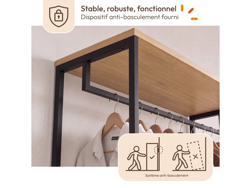 Dressing large l. 100 cm detroit design industriel - Conforama E