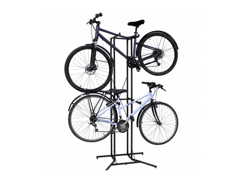  Porte-vélos vertika en métal noir 80 x 57,5 x 194,5 cm  - Conforama A
